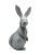 Figurka Królik Marmurowy 15 cm – dekoracja nowoczesna, ozdoba wnętrza, druk 3D, styl minimalistyczny