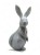 Figurka Królik Marmurowy 15 cm – dekoracja nowoczesna, ozdoba wnętrza, druk 3D, styl minimalistyczny