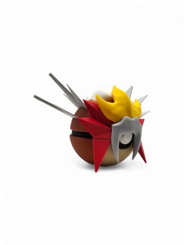 Entei Ball – Figurka Pokémon - Kolekcjonerska Pokeball