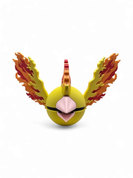 Moltres Ball – Figurka Pokémon - Kolekcjonerska Pokeball