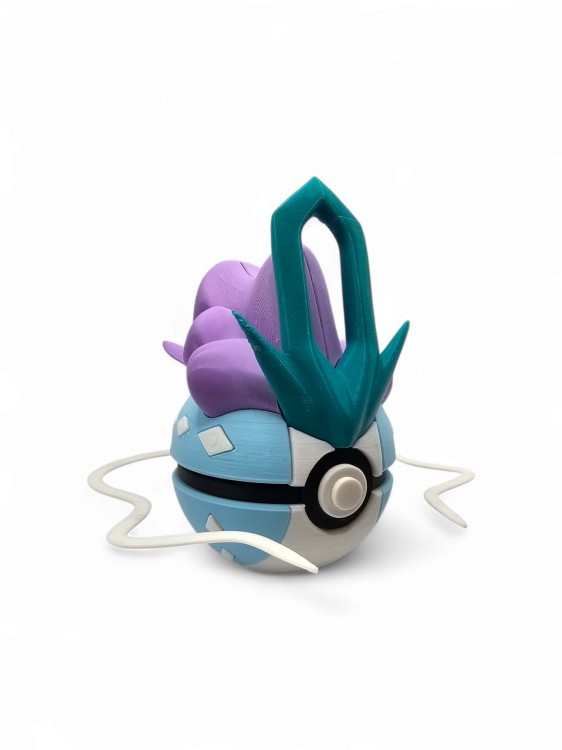 Suicune Ball – Figurka Pokémon - Kolekcjonerska Pokeball