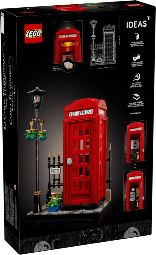 Klocki LEGO Ideas 21347 Czerwona londyńska budka telefoniczna