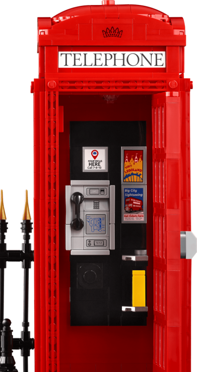 Klocki LEGO Ideas 21347 Czerwona londyńska budka telefoniczna