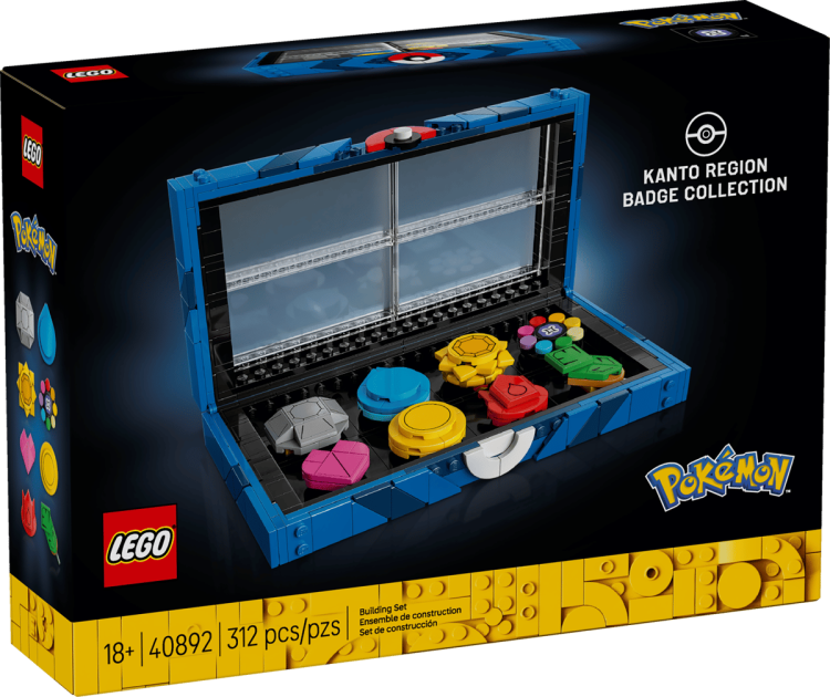 Klocki LEGO Pokemon  72153 Venusaur, Charizard i Blastoise + Kolekcja odznak z regionu Kanto