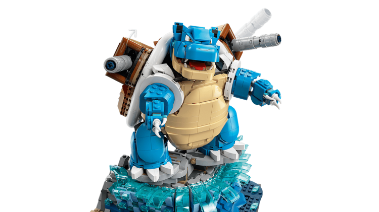 Klocki LEGO Pokemon  72153 Venusaur, Charizard i Blastoise + Kolekcja odznak z regionu Kanto