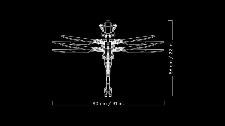 Klocki LEGO Icons 10327 Diuna — Atreides Royal Ornithopter