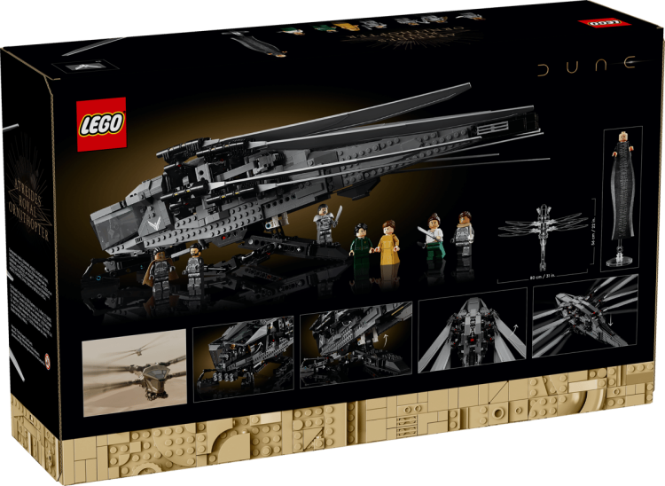 Klocki LEGO Icons 10327 Diuna — Atreides Royal Ornithopter