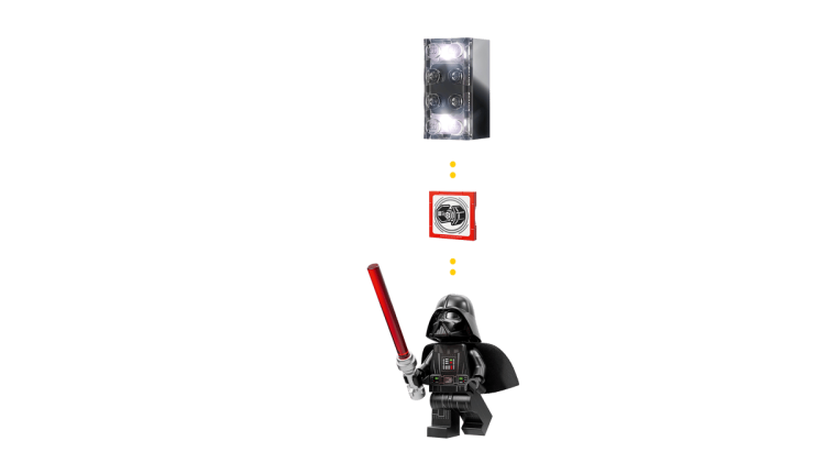 Klocki LEGO Star Wars 75421 SMART Play™: Myśliwiec TIE™ Dartha Vadera