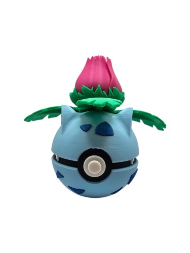 Ivysaur Ball – Figurka Pokémon - Kolekcjonerska Pokeball
