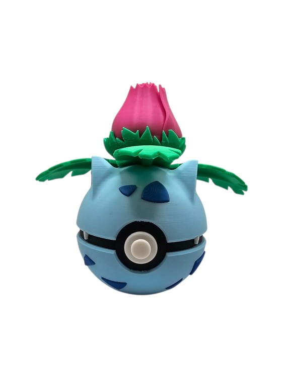 Ivysaur Ball – Figurka Pokémon - Kolekcjonerska Pokeball
