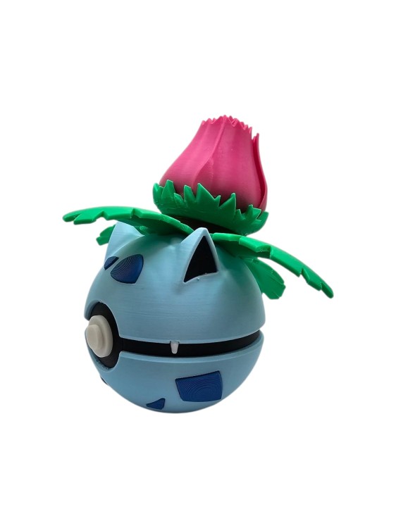 Ivysaur Ball – Figurka Pokémon - Kolekcjonerska Pokeball