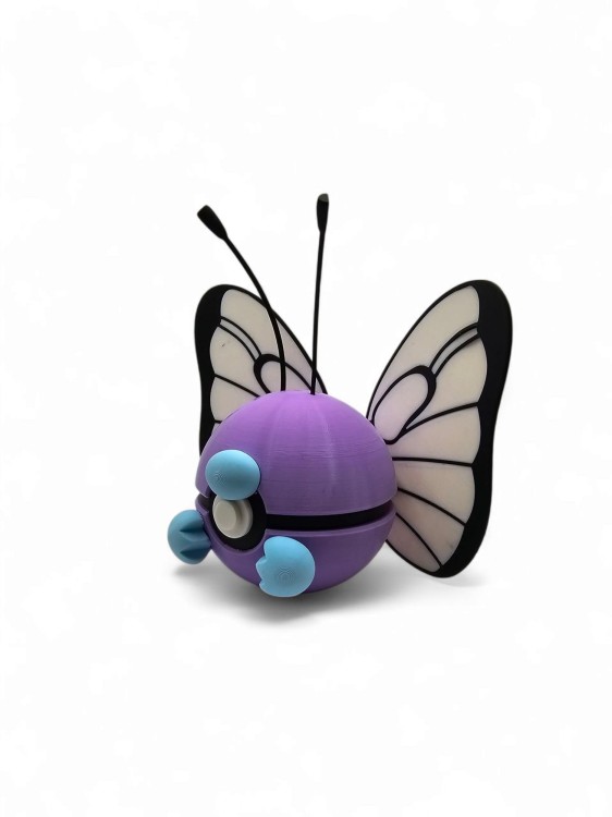 Butterfree Ball – Figurka Pokémon - Kolekcjonerska Pokeball