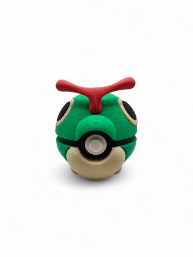 Caterpie Ball – Figurka Pokémon - Kolekcjonerska Pokeball