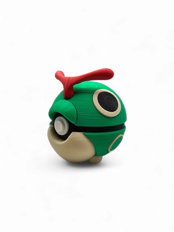 Caterpie Ball – Figurka Pokémon - Kolekcjonerska Pokeball