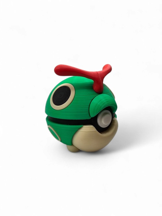 Caterpie Ball – Figurka Pokémon - Kolekcjonerska Pokeball